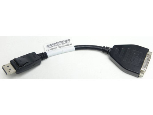 Lenovo DisplayPort / DVI 0.1 m átalakító kábel (új)