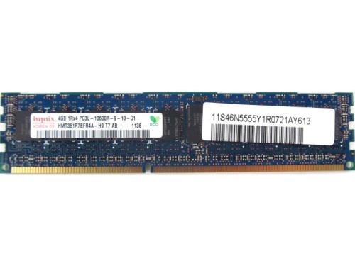 4 GB DDR3 Hynix 10600R-9-10-C1 HMT351R7AFR4C-H9 T7 AB szerver memória