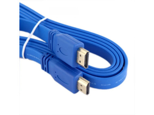 HDMI v1.40 kábel 1.50 m lapos kék (új)