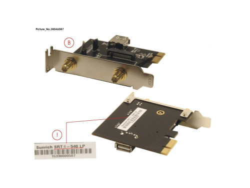 Fujitsu PCI-E Wifi Intel 8260NGW Dual Band + Bluetooth 4.2