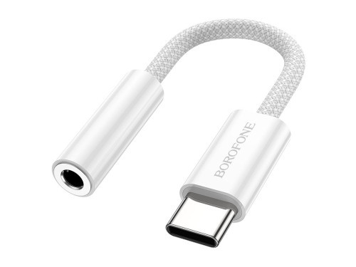 USB Type-C  - 3.5 mm Jack  átalakító 10 cm Borofone (új)