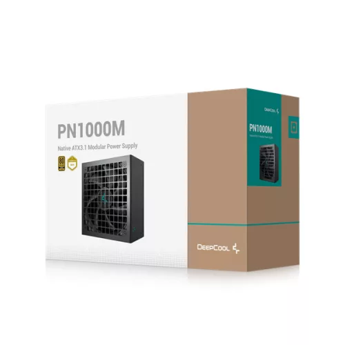 DeepCool Tápegység 1000W - PN1000-M (80 Plus Gold, ATX 3.1. Aktív PFC, Full moduláris)