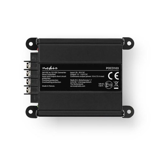 Nedis POCO103 feszültségátalakító, DC-DC konverter, 24V - 12V, 120W