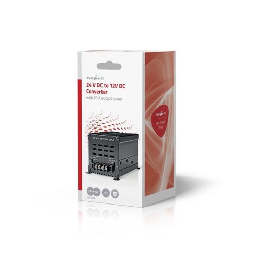 Nedis POCO106 feszültségátalakító, DC-DC konverter, 24V - 12V, 240W