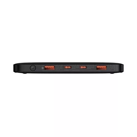 BASEUS BLADE vésztöltő 2 USB+2 Type-C aljzat 20000mAh, LED jelzés, FEKETE