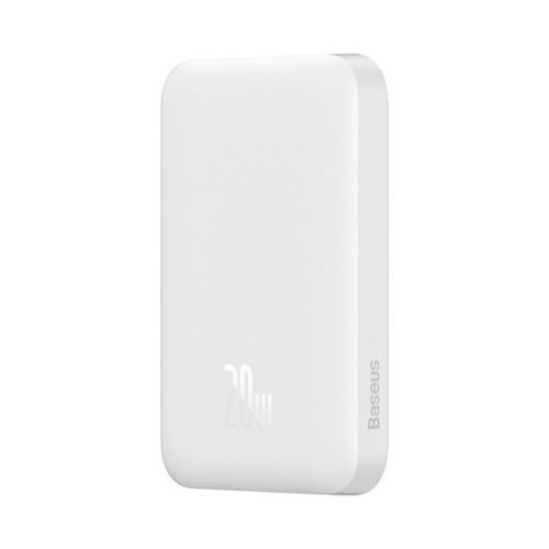 BASEUS MAGNETIC MINI OS vésztöltő Type-C aljzat 10000mAh, MagSafe + Type-C kábel, FEHÉR