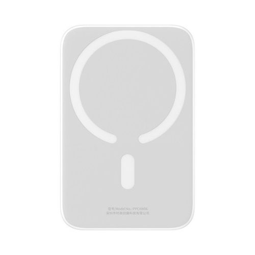 BASEUS MAGNETIC MINI OS vésztöltő Type-C aljzat 10000mAh, MagSafe + Type-C kábel, FEHÉR