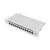 Lanberg Patch panel 12 port 1U 10" CAT.6 árnyékolt, szürke