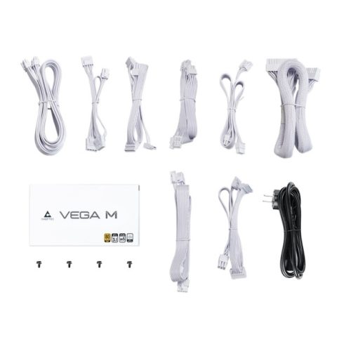 Chieftec VEGA M fehér 1000W ATX 80+ GOLD moduláris tápegység - PPG-1000-C