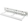 Lanberg Üres patch panel 12 port 1U 10" tehermentesítővel, szürke