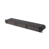 Lanberg Patch panel 48 port 1U 19" CAT.6a FTP, árnyékolt, fekete