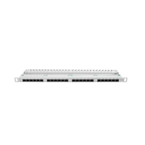 Lanberg Patch panel 24 port 0.5U 19" CAT.5e szürke