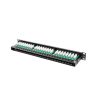 Lanberg Patch panel 48 port 1U 19" CAT.5e fekete