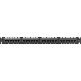Lanberg Patch panel 24 port 1U 19" CAT.6 fekete