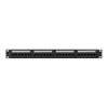 Lanberg Patch panel 24 port 1U 19" CAT.6a UTP, fekete