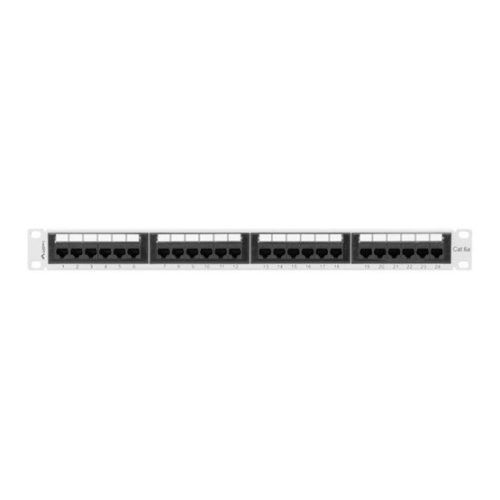 Lanberg Patch panel 24 port 1U 19" CAT.6a UTP, szürke