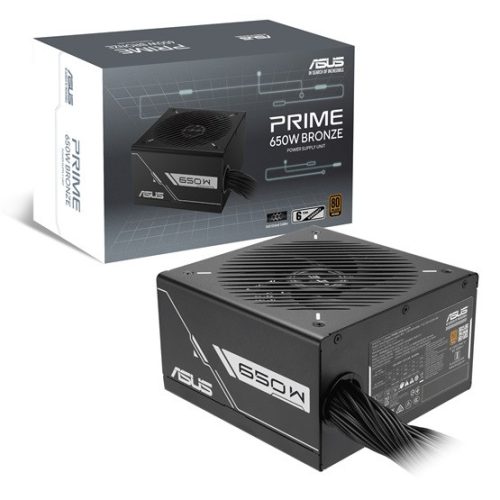ASUS TÁP Asus Prime 650W - PRIME-650B-BLACK - 80+ Bronze - Nem moduláris - fekete tápegység