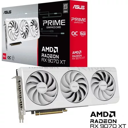 ASUS VGA ASUS AMD RX 9070 XT PRIME-RX9070XT-O16G-WHITE