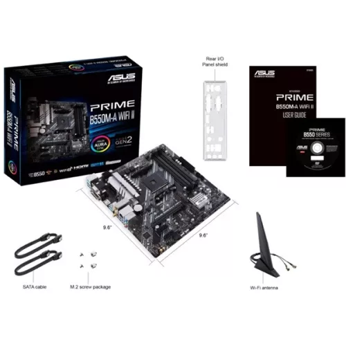 ASUS PCC ASUS Alaplap AM4 PRIME B550M-A WIFI II AMD B550, mATX