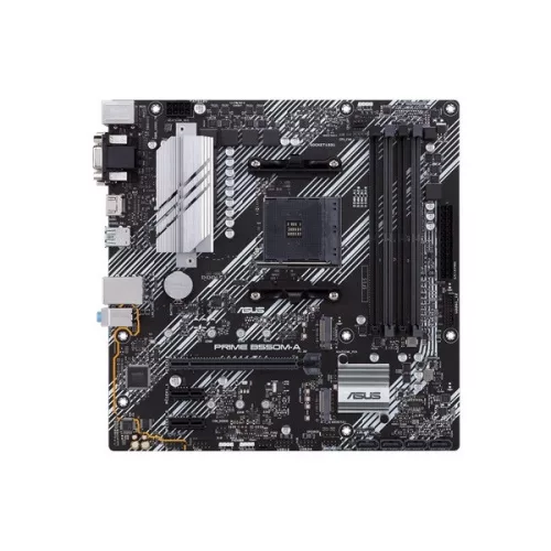 Asus Alaplap - AMD PRIME B550M-A AM4 (B550, 4xDDR4 4800MHz, 4xSATA3, 2x M.2, Raid, 4xUSB2.0, 8xUSB3.2)
