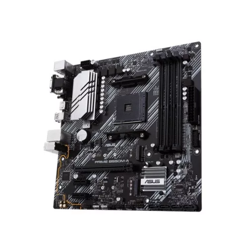 Asus Alaplap - AMD PRIME B550M-A AM4 (B550, 4xDDR4 4800MHz, 4xSATA3, 2x M.2, Raid, 4xUSB2.0, 8xUSB3.2)