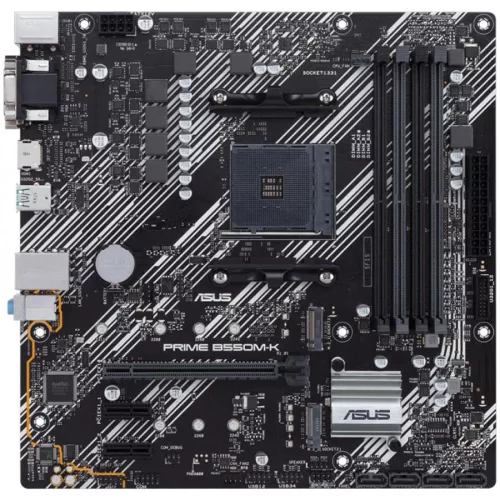 ASUS MB B550, AM4, 4xDDR4, HDMI/D-Sub/DVI, 1 x PCIe x16, 2 x PCIe x1, 2x M.2, 4 x SATA, LAN RTL8111H , Audio ALC887 , mATX