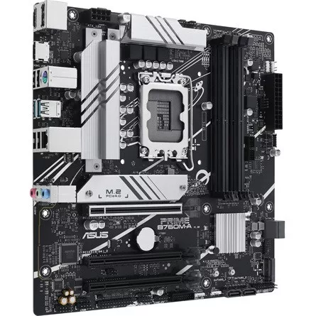 Asus Alaplap - Intel PRIME B760M-A-CSM s1700 (B760, 4xDDR5 7200+MHz, 4xSATA3, 2xM.2, 2xHDMI+DP)