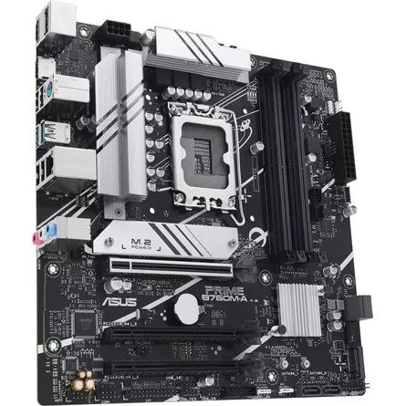 Asus Alaplap - Intel PRIME B760M-A-CSM s1700 (B760, 4xDDR5 7200+MHz, 4xSATA3, 2xM.2, 2xHDMI+DP)