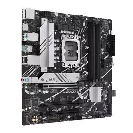 Asus Alaplap - Intel PRIME B760M-A D4-CSM s1700 (B760, 4xDDR4 5333MHz, 4xSATA3, 2xM.2, 2xHDMI+1xDP)