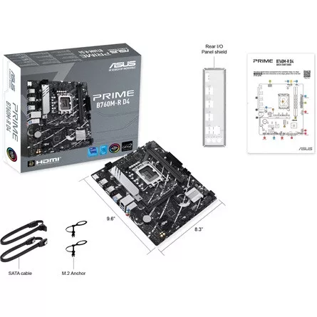 ASUS PCC ASUS Alaplap S1700 PRIME B760M-R D4 INTEL B760, mATX