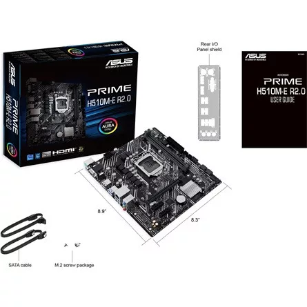 ASUS PCC ASUS Alaplap S1200 PRIME H510M-E R2.0 INTEL H470, mATX
