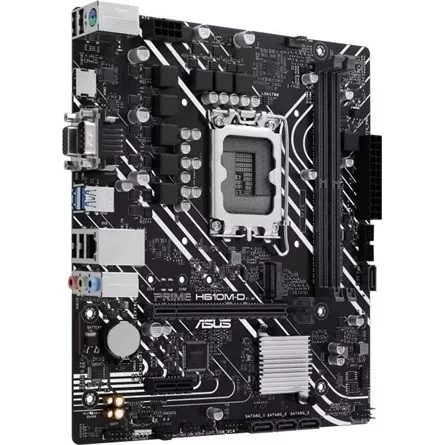 Asus Alaplap - Intel PRIME H610M-D (H610, 2xDDR5 5600MHz, 1Gb LAN, 4xSATA3, 1xM.2, HDMI+VGA)