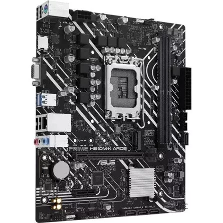 Asus Alaplap - Intel PRIME H610M-K ARGB (H610, 2xDDR5 5600MHz, 1Gb LAN, 4xSATA3, 1xM.2, HDMI+VGA)