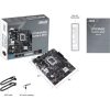 Asus Alaplap - Intel PRIME H610M-K ARGB (H610, 2xDDR5 5600MHz, 1Gb LAN, 4xSATA3, 1xM.2, HDMI+VGA)