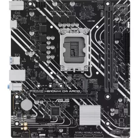   Asus Alaplap - Intel PRIME H610M-K D4 ARGB s1700 (H610, 2xDDR4 3200MHz, 4xSATA3, 1xM.2, HDMI+VGA)