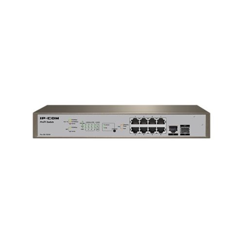 IP-COM Switch Vezérelhető PoE - PRO-S8-150W (8x1Gbps + 1x1Gbps SFP + 1x1Gbps; 8 af/at PoE+ port; 130W)