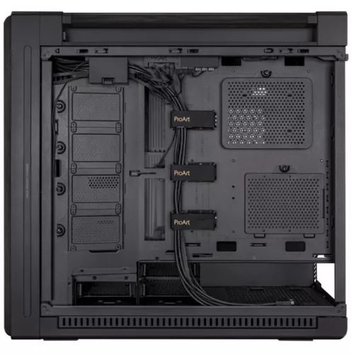 ASUS HÁZ Asus ProArt PA602 Wood Metal E-ATX - midi számítógépház - Fekete