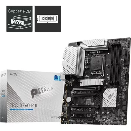 MSI PRO B760-P II desktop alaplap ATX