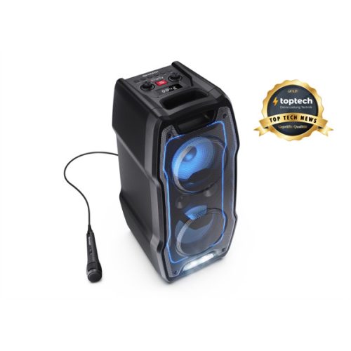 SHARP PS-931 Party hangszóró mikrofonnal, Fekete