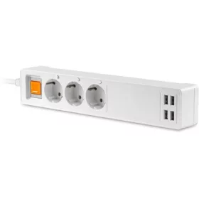   Platinet PSHS16AW smart home 3db villásdugó CEE 7/4 (EU) elosztó fehér