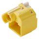 Panduit PSL-DCJB-YL RJ45 Socket Block-Out Device Yellow + Removal Key 10db/cs