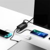 Baseus CHG Baseus GaN3 Pro 65W töltőállomás, 1 db aljzat, 2 db USB, 2 db Type-C, 100W gyorstöltős Type-C kábel