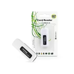   HAFFNER USB MEMÓRIAKÁRTYA-OLVASÓ - FEKETE/FEHÉR (USB 2.0, 480 Mb/s)