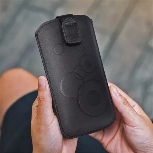 HAFFNER DECO UNIVERZÁLIS KIHÚZHATÓ TELEFONTOK - APPLE IPHONE 13 / 13 PRO - FEKETE