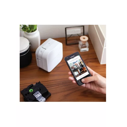 BROTHER Címkenyomtató PT-P300BT, Bluetooth, Apple MFI, 20mm/sec, P-touch Cube,  Design&Print App for iOS&Android