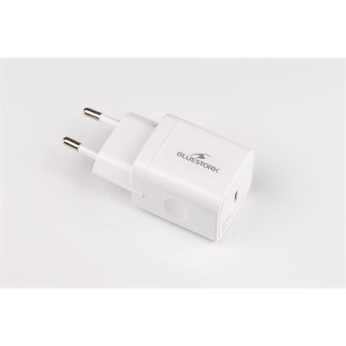 Bluestork Hálózati töltő - PW-20-C (USB-C, 20W, fehér)