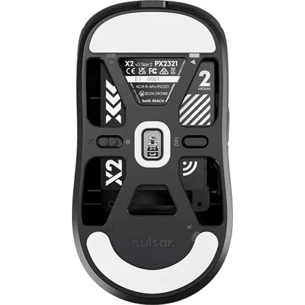 Pulsar X2 v3 Size2 optikai vezeték nélküli gaming egér fekete (Bontott, teszt!)