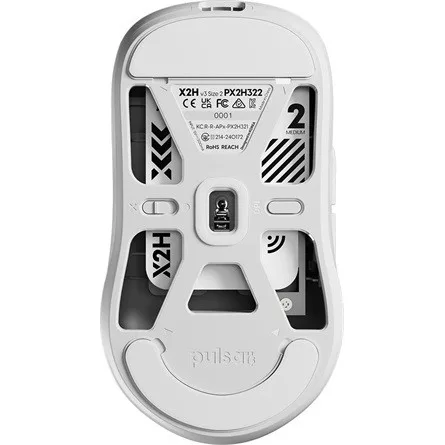 Pulsar X2H v3 Medium optikai vezeték nélküli gaming egér fehér (Bontott, teszt!)