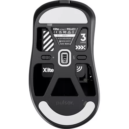 Pulsar Xlite v4 Large optikai vezeték nélküli gaming egér fekete