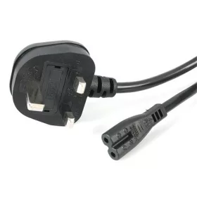   StarTech 230V villásdugó BS 1363 UK -> C7 M/F tápkábel 1m fekete